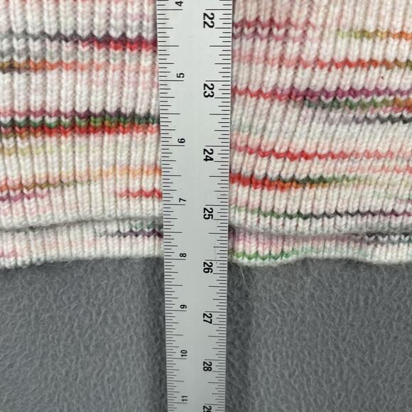 LOFT Lou & Grey Sweater Womens XS/S White Multicolor Stripe Knit Pullover Soft - Picture 8 of 8